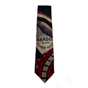Tabasco Pepper Sauce Men's Tie Necktie 100% Silk